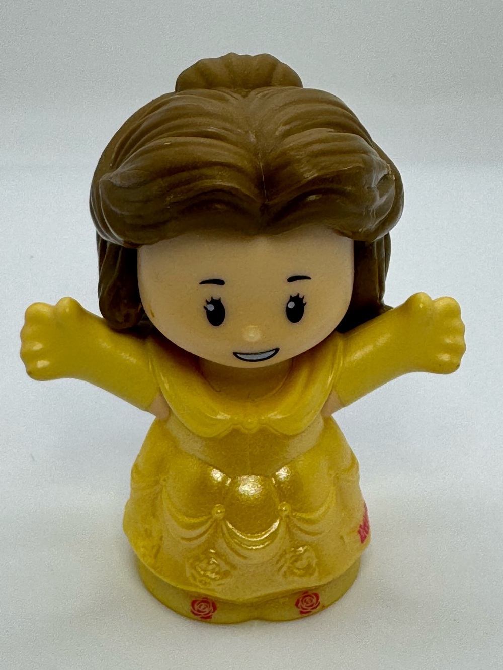 Fisher-Price Little People Disney Princess Belle Figure (Yellow Glitter Dress)